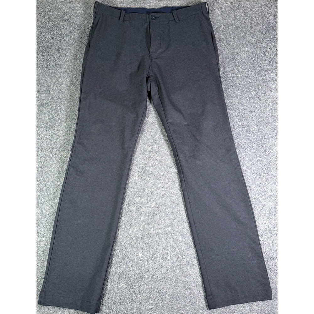 Tommy Bahama Men 36x32 On Par Island Zone Flat Front Blue Performance Golf Pants